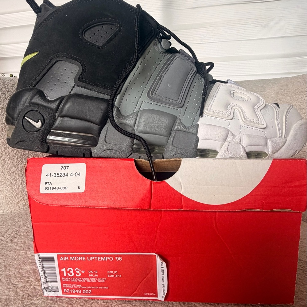 Nike Air More Uptempo '96 Black Gray White